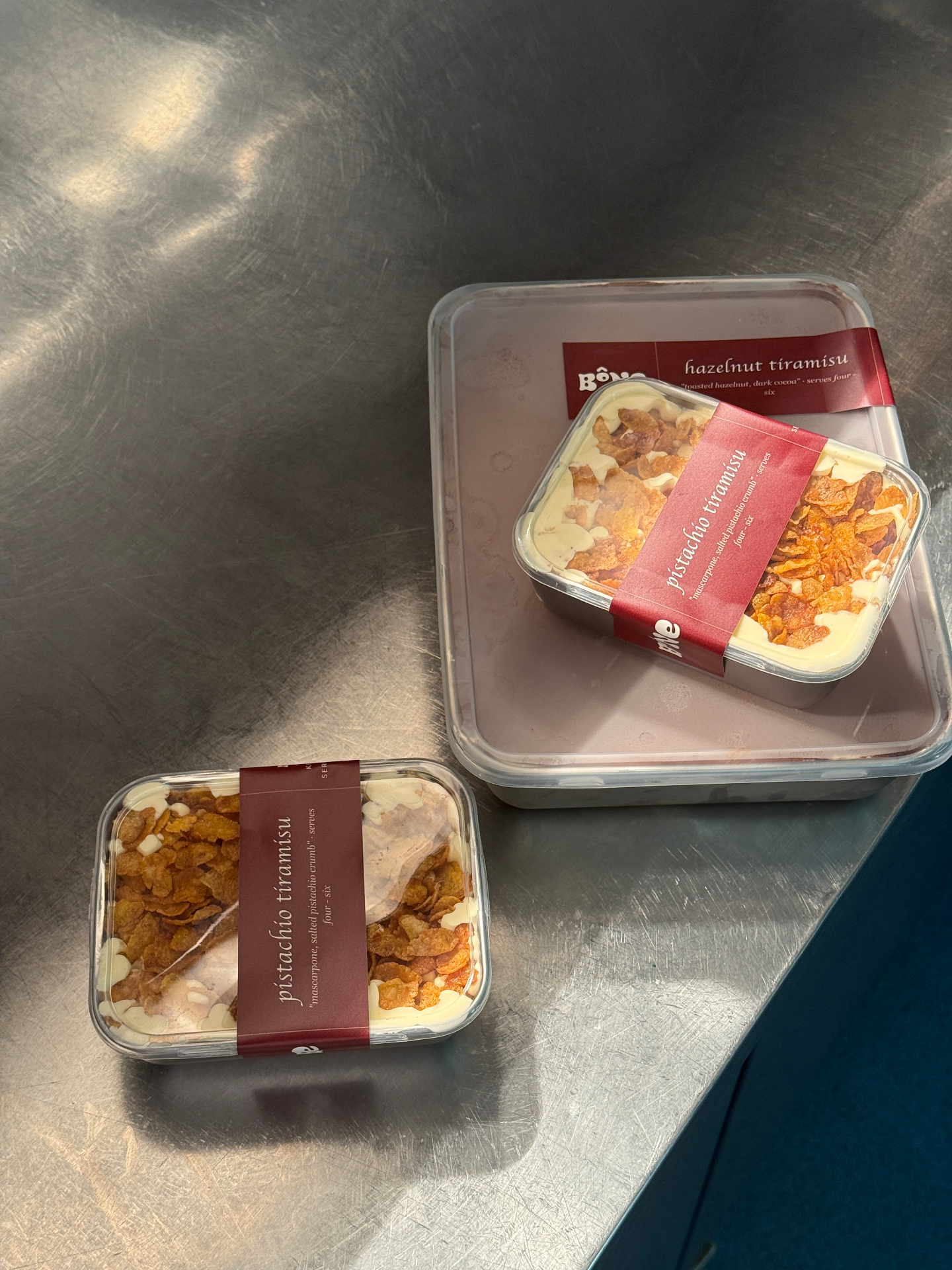 bône bundle — large and small trays of tiramisu